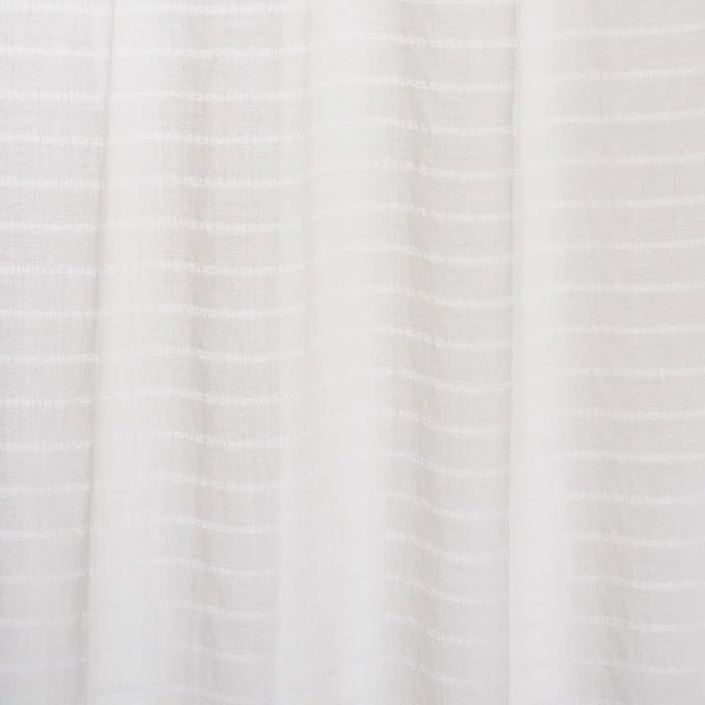 SAMPLE - Schumacher x Patterson Flynn Emmett Wool Sheer Fabric In Ivory For Sale