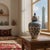2020s Handmade Ceramic Vizier Jar (30cm) Carved Relief Texture and Ottoman Red Tulips For Sale - Image 5 of 8