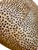 Leopard Pattern Hide Pouf Ottoman For Sale - Image 9 of 10