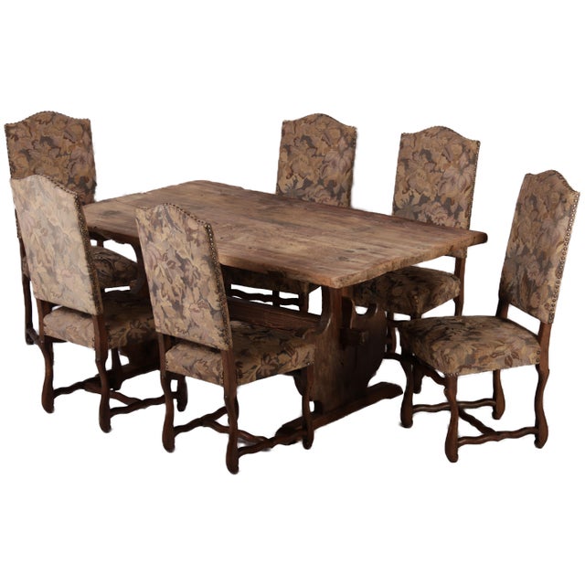 Antique Baroque Chairs in Oak, 1750, Set of 6 For Sale - Image 9 of 17