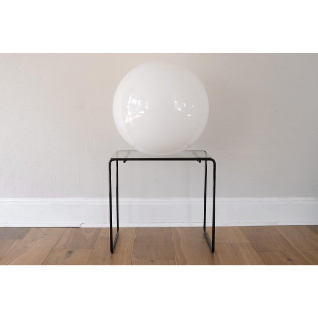 Very large vintage acrylic globe for use as lighting (chandelier/pendant/floor lamp) with a 5 1/4" diameter opening. The...