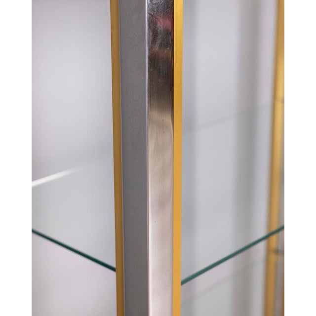 Vintage Metal and Glass Shelf by Renato Zevi, 1970s For Sale - Image 4 of 9