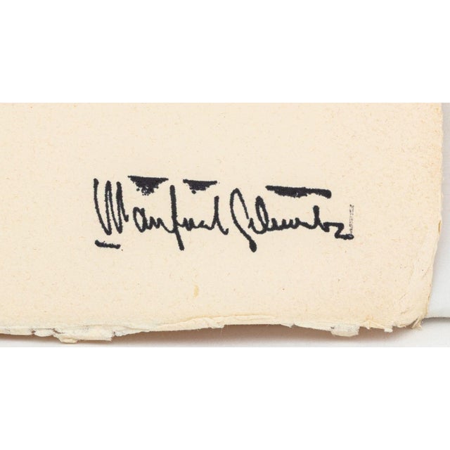 Mid 20th Century Manfred Schwartz the Ring in Plum Lithograph For Sale - Image 5 of 6