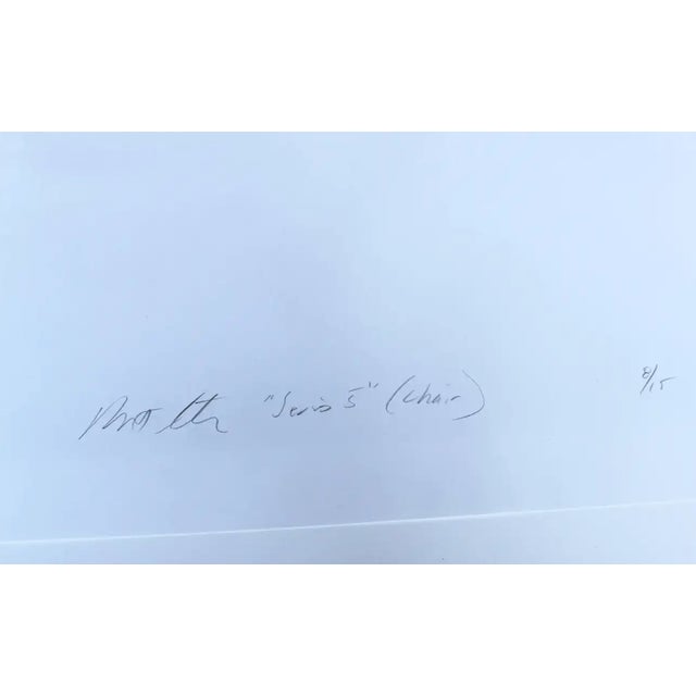 1996 "Chair" Still Life Gelatin Silver Numbered Print by Robert Stivers For Sale - Image 4 of 6