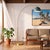 The Half Dome 92" Arc Lamp is a mid-century modern masterpiece featuring a weathered brass steel body and a striking black...