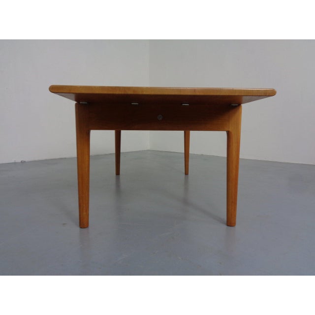 1950s Teak Coffee Table by Hans J. Wegner for Andreas Tuck, Denmark, 1950s For Sale - Image 5 of 18