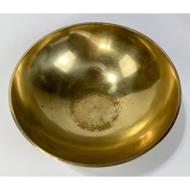 Vintage Large Brass Decorative Bowl Chairish