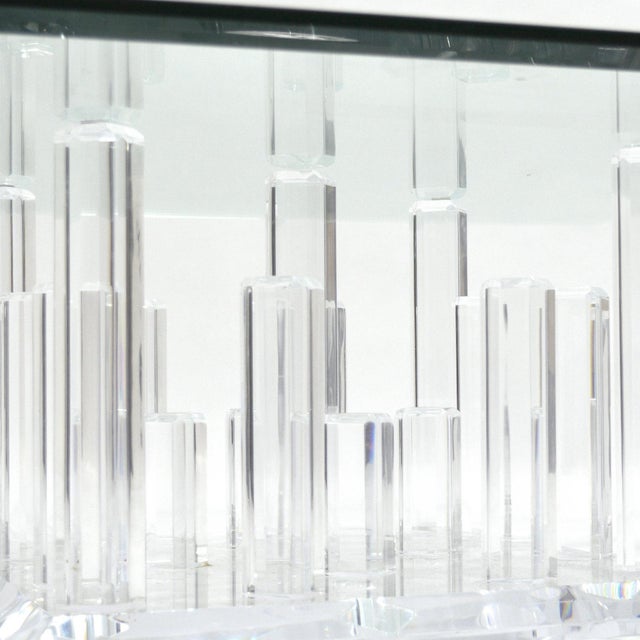 1970s Lucite "Cityscape" Coffee Table For Sale - Image 5 of 6