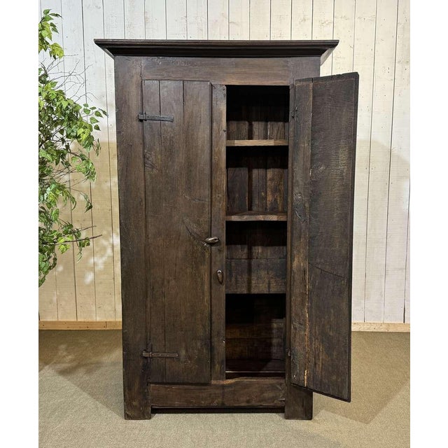 19th Century Breton Oak and Chestnut Entryway Cabinet For Sale - Image 13 of 18