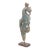 Antique Indian Carved Teakwood Corbel on a Stand For Sale