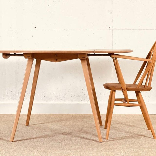 Foldable Dining Table in Elm by Lucian Ercolani for Ercol, 1960 For Sale - Image 6 of 10