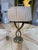 Brass Italian Brass Table Lamp With Twisted Loop Base and Pleated Shade, 1950s For Sale - Image 8 of 9