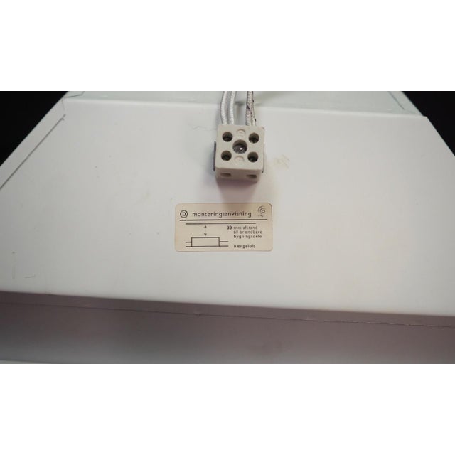 Louis Poulsen Vintage Danish White Pendant Lamp from Louis Poulsen, 1970s For Sale - Image 4 of 5