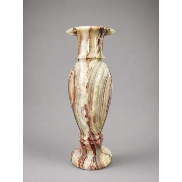 Onyx Marble Vase – 24" X 8" Decorative Vase by Zarva Stone For Sale - Image 12 of 13