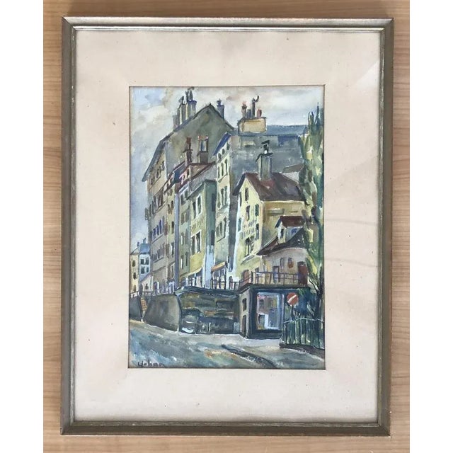 Harry Urban, Les Terreaux, Genève, Watercolor on Paper, Framed For Sale - Image 9 of 9