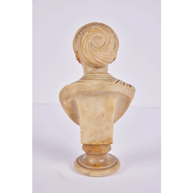 Alabaster Bust of a Roman Empress, circa 1820 For Sale - Image 4 of 7