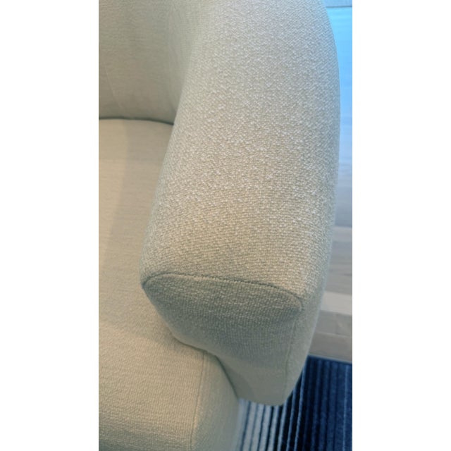 Pair of Arhaus Savoy Swivel Chairs in Cream Upholstery – Made in Usa For Sale - Image 11 of 12