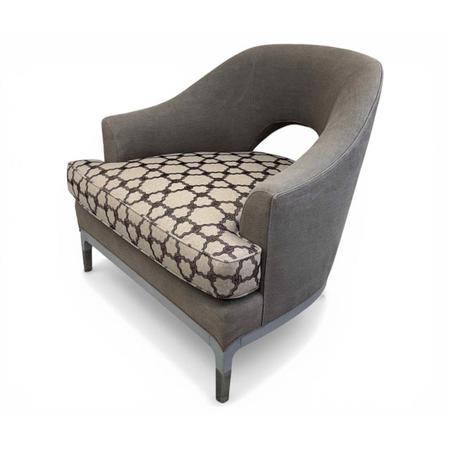 Contemporary Baker Carnelian Sculptural Lounge Chairs by Jean-Louis Denoit, a Pair For Sale - Image 3 of 16