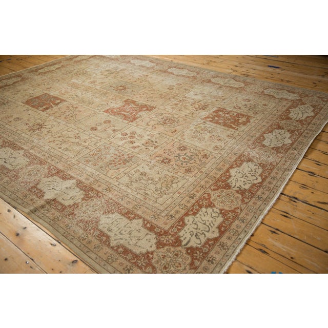 Vintage Distressed Tabriz Carpet - 8'3" x 10'7" For Sale - Image 11 of 11