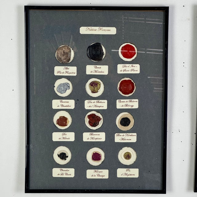 Late 19th Century Set of 4 19th Century Collection of French Nobility Wax Seals With Identified Names For Sale - Image 5 of 18
