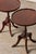 English Pair English Mahogany Side Tables With Scalloped Lip (C. 1930) For Sale - Image 3 of 11