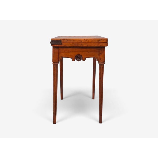 Louis Xvi, French Provincial Games Table, Parquetry, Fruitwood, France, 1800s For Sale - Image 9 of 18