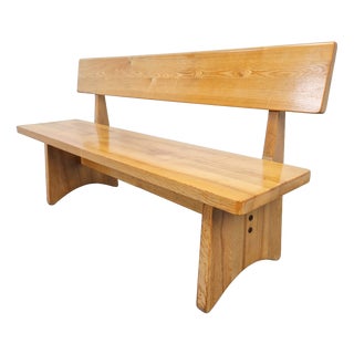 Vintage Ash and Elm Bench, Denmark, 1960s For Sale