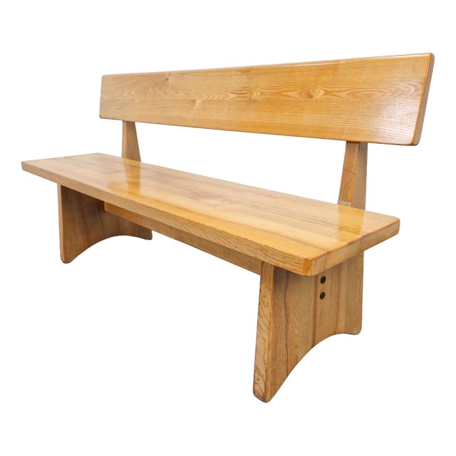 Vintage Ash and Elm Bench, Denmark, 1960s For Sale