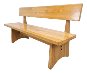 Vintage Ash and Elm Bench, Denmark, 1960s