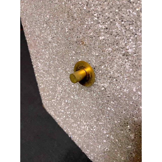 Perspex and Brass Diamond Shape Pendant, France Mid-Century For Sale - Image 4 of 7