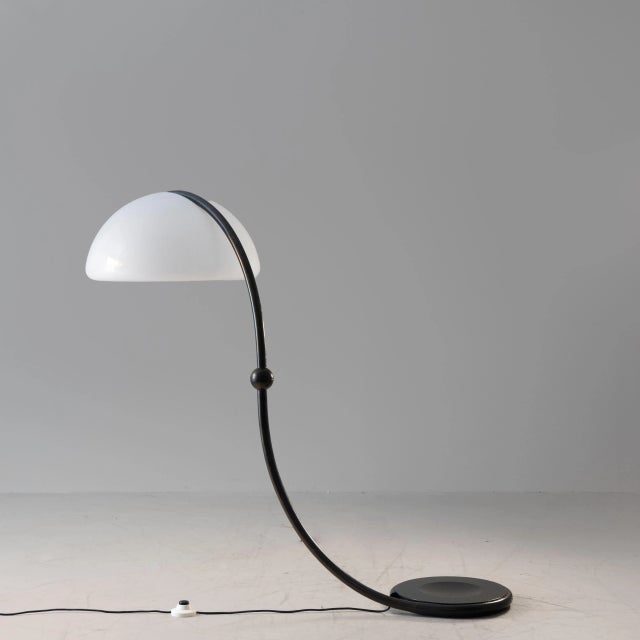 Serpente Floor Lamp by Elio Martinelli for Martinelli Luce, in Good conditions. Designed 1970 to 1979 I have official...