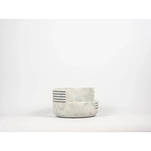 White Tratti Medio Centerpiece by Gumdesign for La Casa Di Pietra For Sale - Image 8 of 8