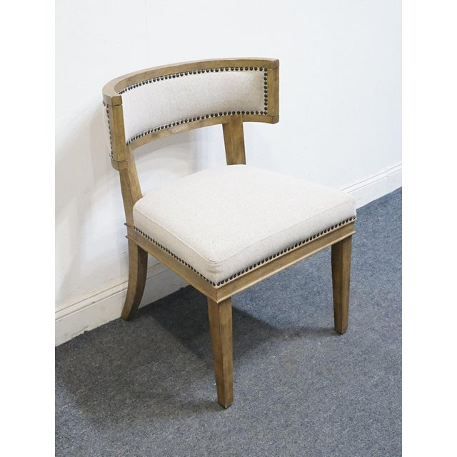 Four Hands Furniture Carter Contemporary Modern White Washed Oak Dining Side Chair For Sale - Image 4 of 9