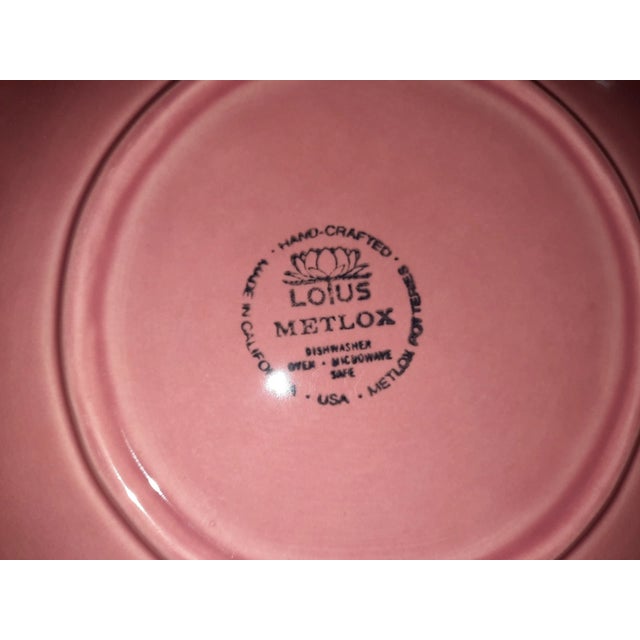 Beautiful set of four 11-inch dinner plates from Metlox’s popular Poppytrail line in the elegant Lotus Rose pattern. These...