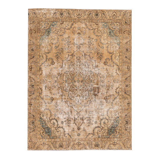 Vintage Persian Distressed Rug, 9'1" X 12'5" Chairish