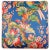 Textile Shabby Chic Edwarain Bird Print Velvet Handmade Ottoman For Sale - Image 7 of 10