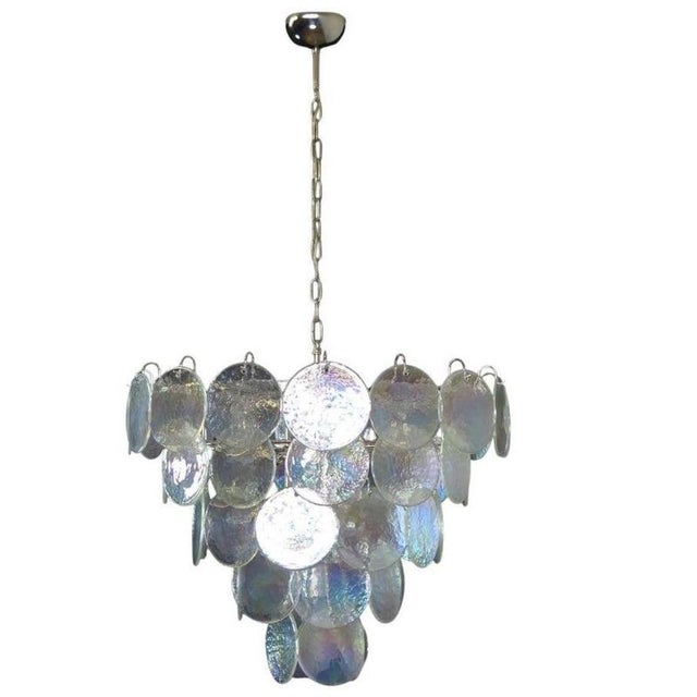 Murano Glass Discs Chandelier, 1990 For Sale - Image 9 of 15