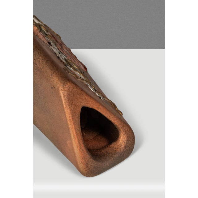 Mid-Century Post Modern Contemporary Studio Ceramic Vase / Vessel by Rosebud Designs, United Kingdom, C. 1980s For Sale - Image 15 of 18