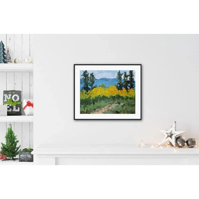 Tahoe Autumn Color, Modern Landscape Oil Painting For Sale - Image 4 of 6