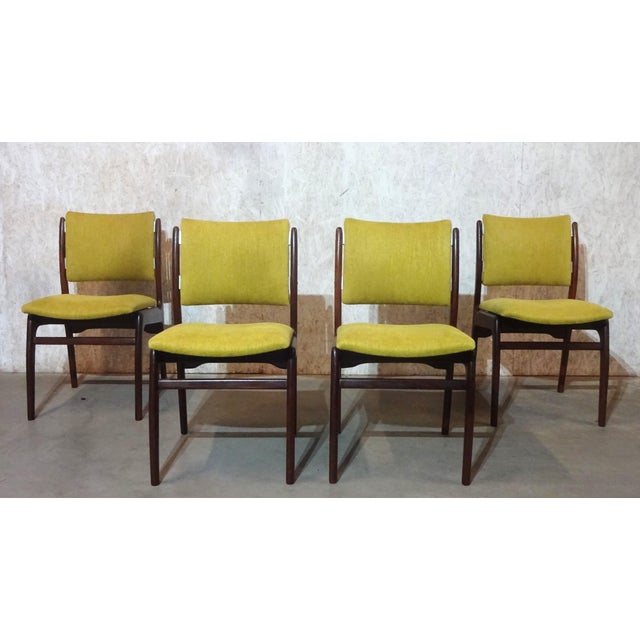 Vintage Danish Mahogany Dining Chairs by Erik Buch for Anderstrup Møbelfabrik, 1950s, Set of 4 For Sale - Image 9 of 9