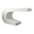 White Laminate Console Desk Table in the Style of Pierre Cardin For Sale