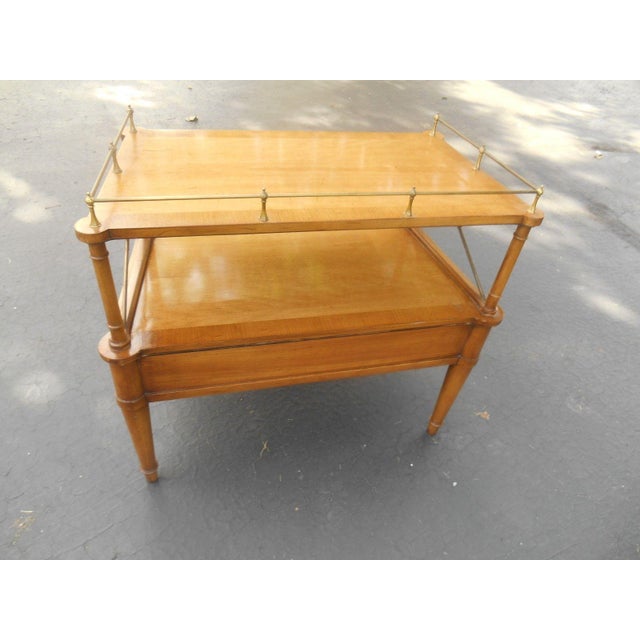 Vintage French Drexel Heritage Walnut Accent Table Chairish