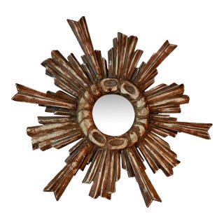 Mid 20th Century Sunburst Mirror For Sale