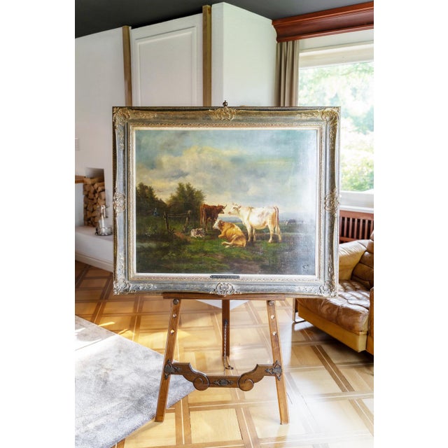 Émile Victor Cartier, Untitled, 1800s, Oil on Canvas For Sale - Image 6 of 7