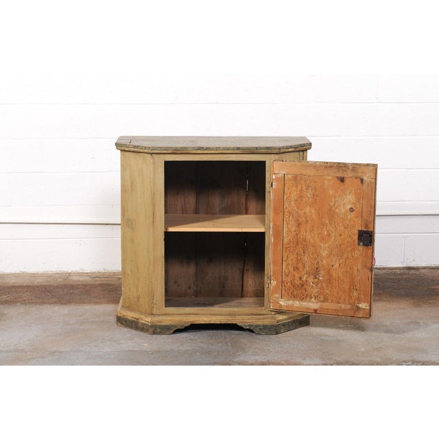 19th C Italian Painted Demi-Console Cabinet For Sale - Image 9 of 12