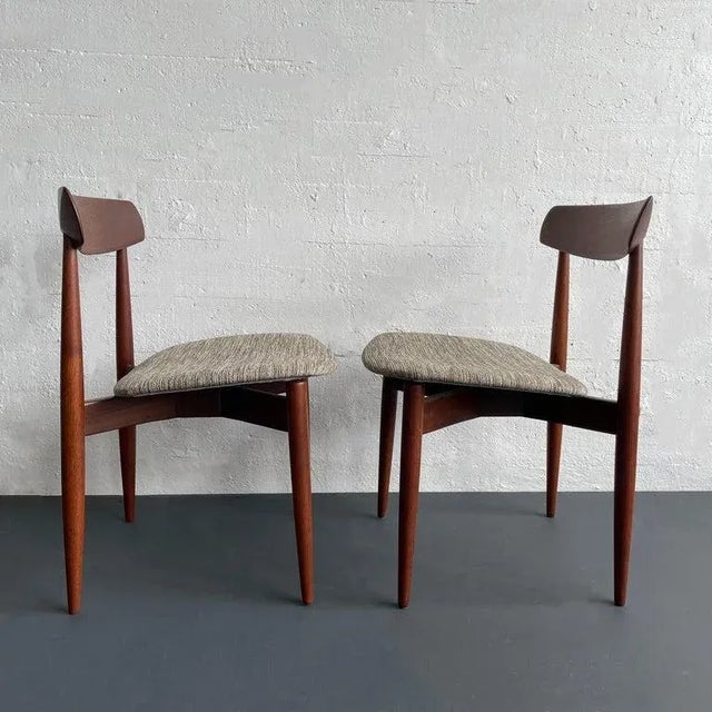 1960s Pair of 1960s Teak Side Dining Chairs by h.w. Klein for Bramin Mobler For Sale - Image 5 of 10