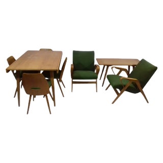 Vintage Furniture by Tatra Redule, 1960s, Set of 8 For Sale