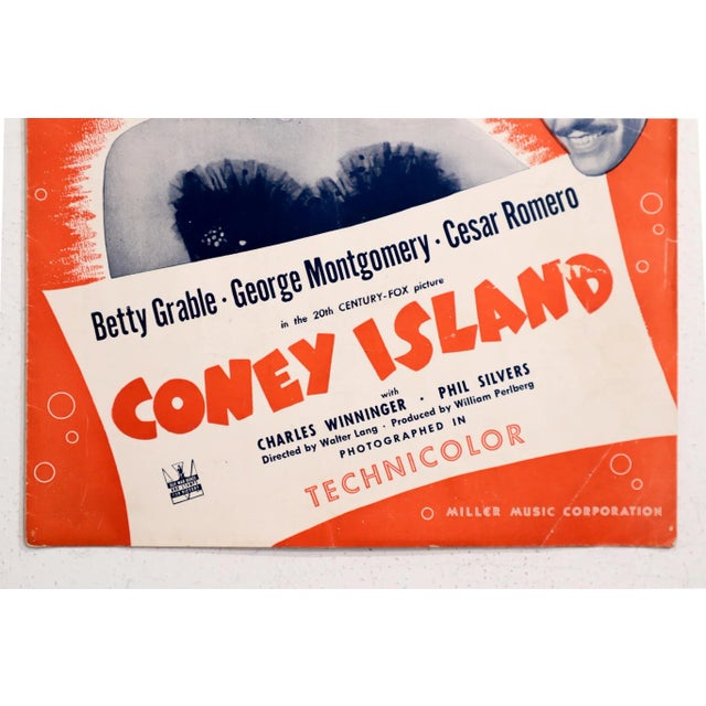 American 1942 American Music Sheet - Take It From There, Coney Island For Sale - Image 3 of 6