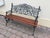 A simply stunning original antique, craftsmen made cast iron garden bench. Expertly restored and finished with the finest...