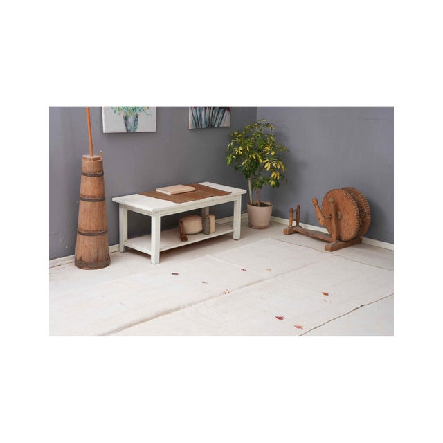 1960s Vintage Turkish Hemp Kilim Rug - 5`5" X 12`8" For Sale - Image 5 of 6